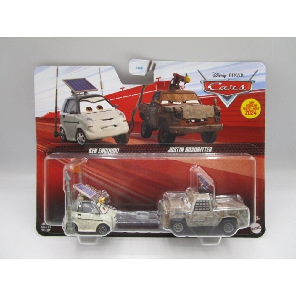 Disney Pixar Cars Ken Enginoki & Justin Roadritter 2 Pack Die Cast Cars